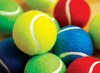 Bal - tennisbal - verschillende kleuren - assortiment van 12