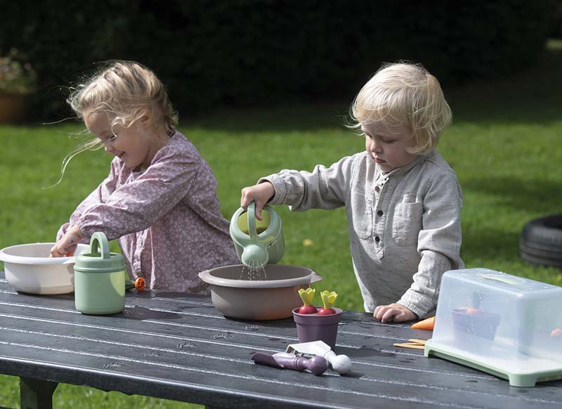 Voedingsset - imitatievoeding - Dantoy - Green Garden - groenten kweken - bioplastic - set van 54 assorti
