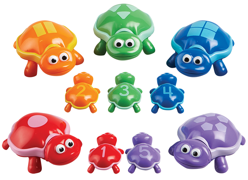 Sorteermateriaal - Learning Resources SnapnLearn Number Turtles - schildpadden - kleur en cijfers - per set