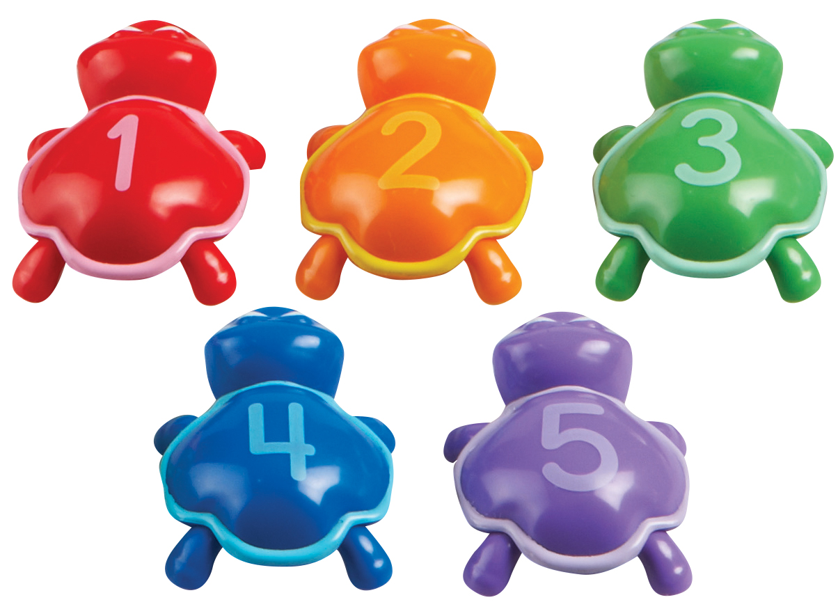 Sorteermateriaal - Learning Resources SnapnLearn Number Turtles - schildpadden - kleur en cijfers - per set
