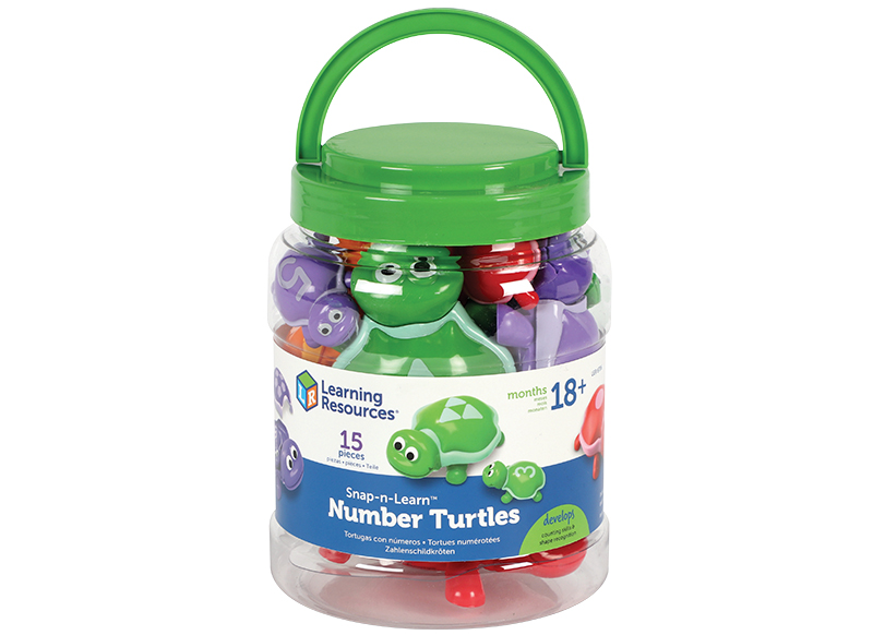 Sorteermateriaal - Learning Resources SnapnLearn Number Turtles - schildpadden - kleur en cijfers - per set