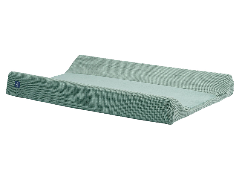Aankleedkussenhoes - Jollein Basic Knit - 50 x 70 cm - forest green - per stuk