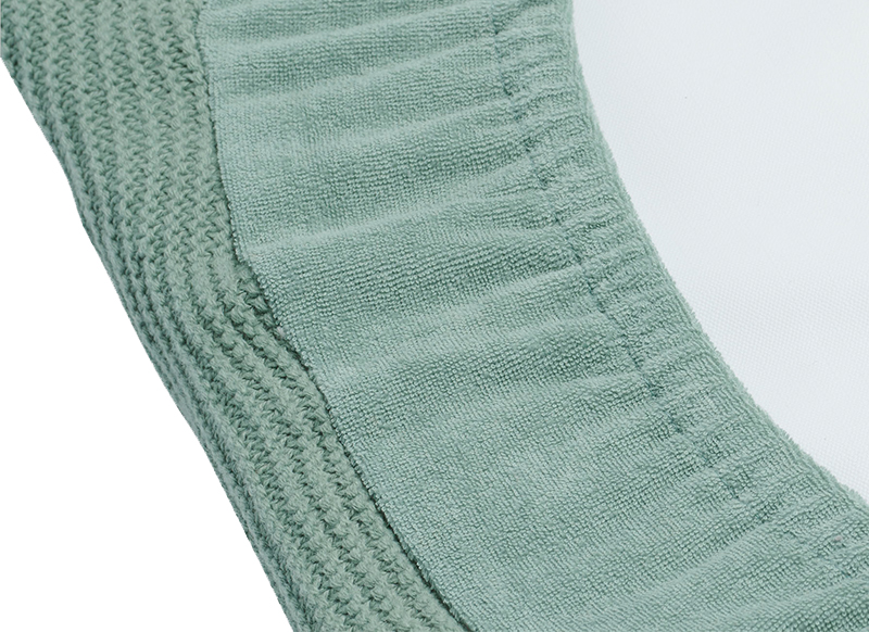 Aankleedkussenhoes - Jollein Basic Knit - 50 x 70 cm - forest green - per stuk