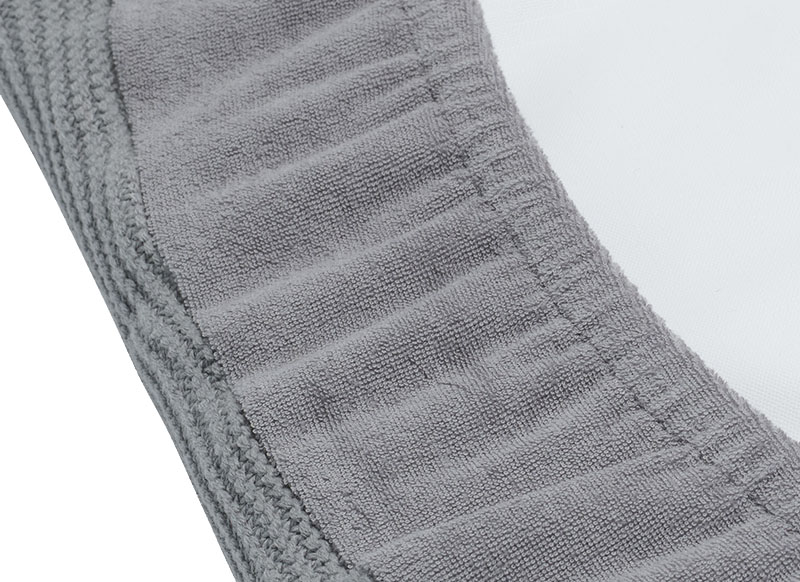 Aankleedkussenhoes - Jollein Basic Knit - 50 x 70 cm - stone grey - per stuk