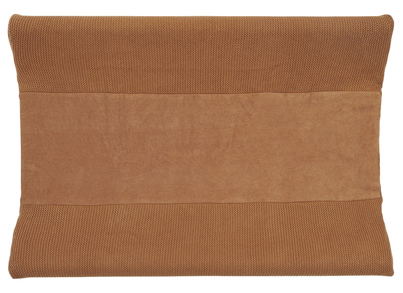 Aankleedkussenhoes - Jollein Basic Knit - 50 x 70 cm - caramel - per stuk