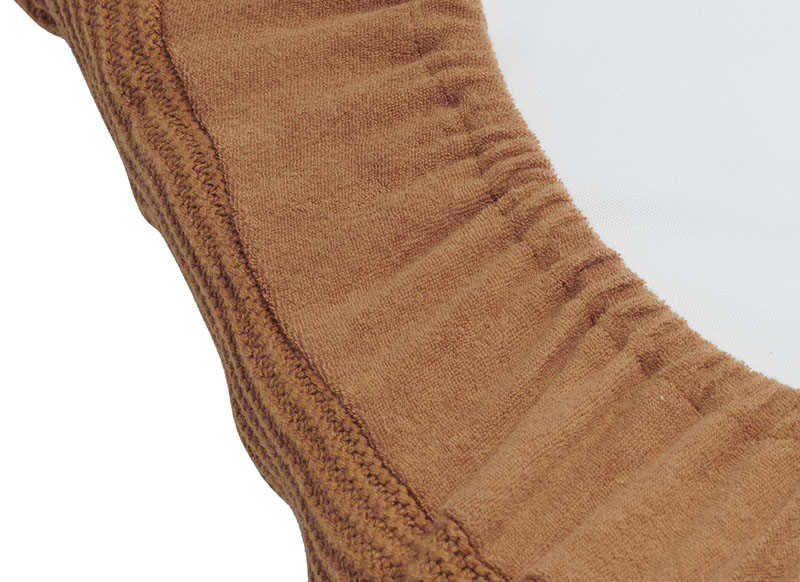 Aankleedkussenhoes - Jollein Basic Knit - 50 x 70 cm - caramel - per stuk