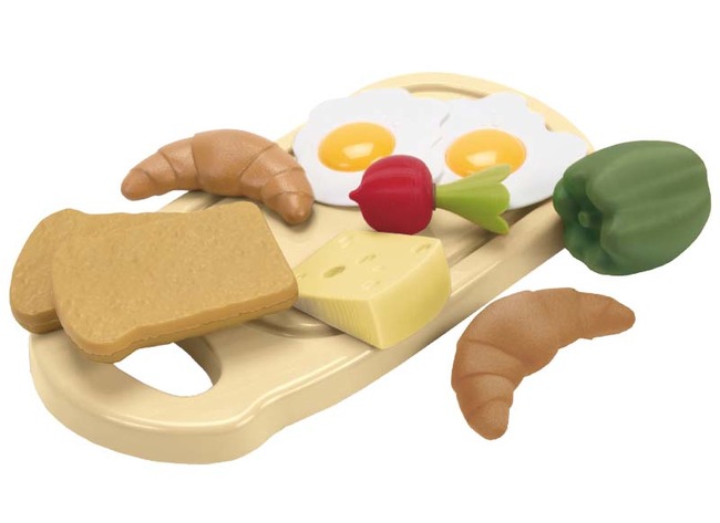 Voedingsset - imitatievoeding - Dantoy - Green Garden - ontbijtplankje - bioplastic - assortiment van 10