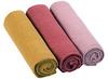 Textiel - hydrofielluier - Lassig - 85x85 cm - set van 3 - leverbaar in roze- en groentinten