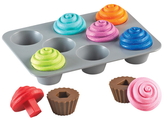 Kleur en vorm - Learning Resources - Cupcakes - sorteren - per spel