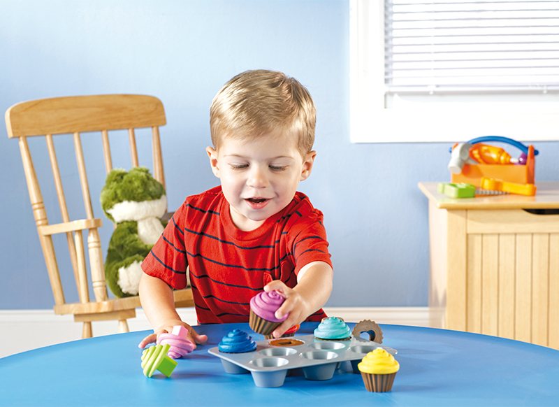Kleur en vorm - Learning Resources Smart Snacks Shape Sorting Cupcakes - sorteren - per spel
