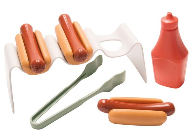 Voedingsset - imitatievoeding - Dantoy - Green Garden - hotdogs - bioplastic - assortiment van 9