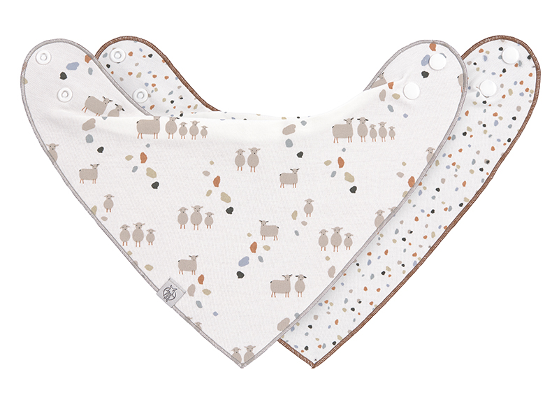 Textiel - kwijlslabber - Lassig - bandana - waterproof - set van 2