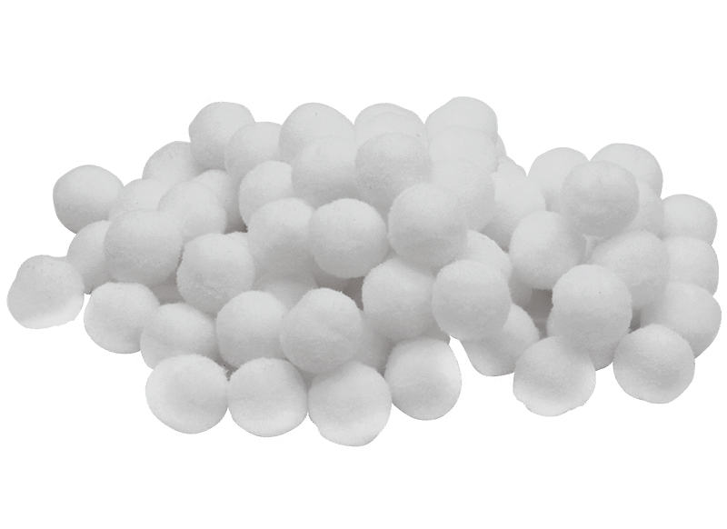 Pompons - Handige Handen - wit - fijne motoriek - set van 90