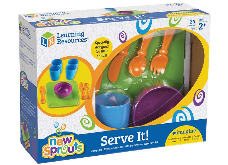 Kookset - Learning Resources New Sprouts Serve It!  - eetset - servies - per set