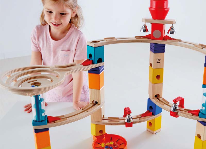 Knikkerbaan - Hape Castle Escape - kasteel - hout - set van 102