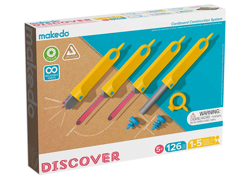 Bouwset - Makedo Discover - set van 126 assorti