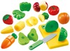 Voedingsset - imitatievoeding - velcro - gesneden fruit - set van 23 assorti