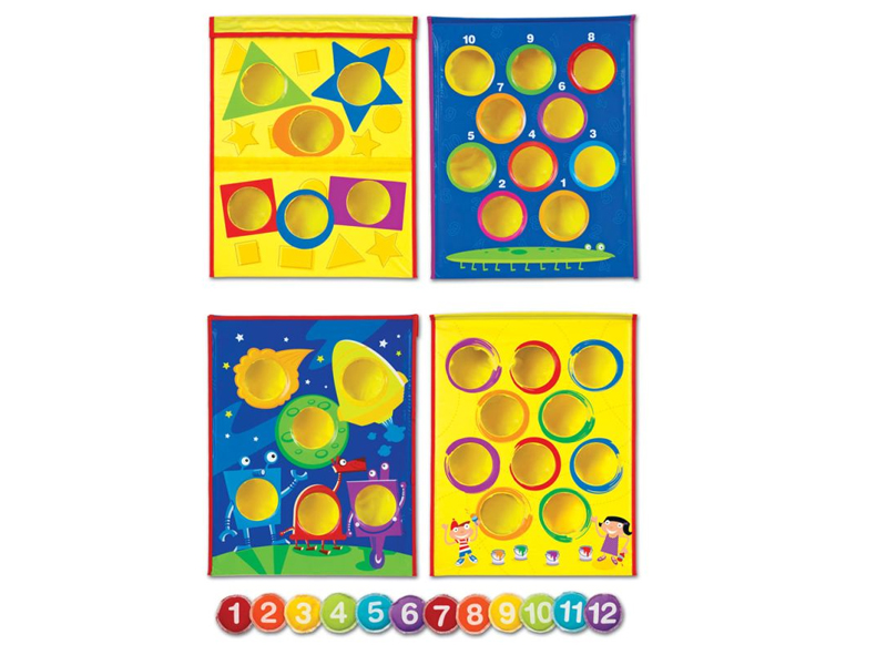 Spel - werpspel - Learning Resources Smart Toss Bean Bag Tossing Game - pittenzakjes - per spel