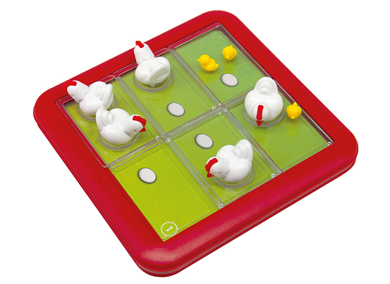 Denkspel - SmartGames Chicken Shuffle Jr. - schuifelende kippen - per spel