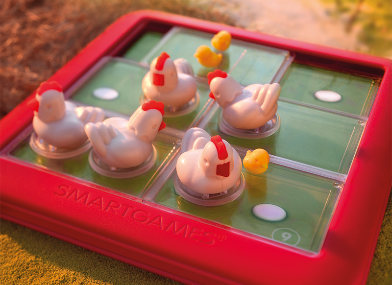 Denkspel - SmartGames Chicken Shuffle Jr. - schuifelende kippen - per spel