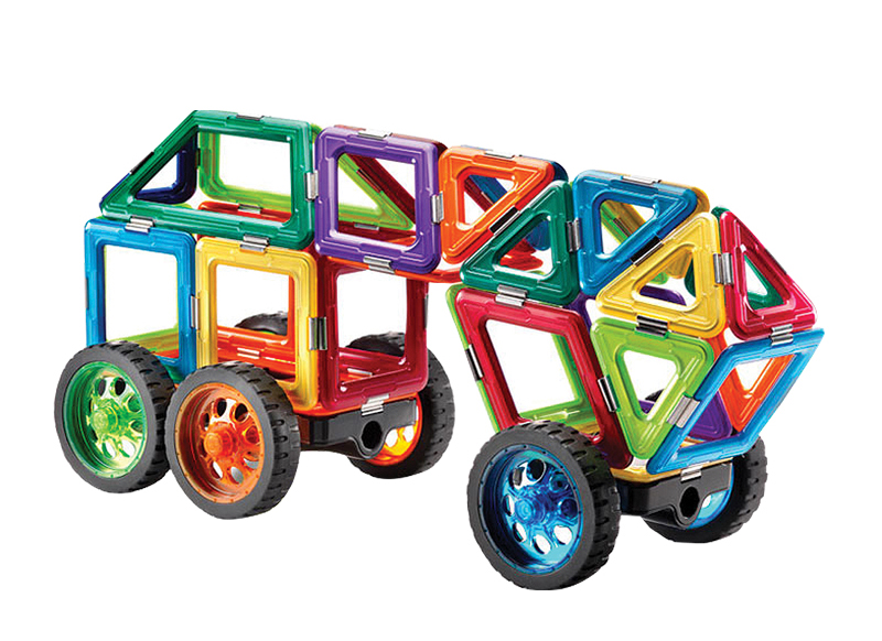 Bouwset - Geosmart - voertuigen - magnetisch - set van 42