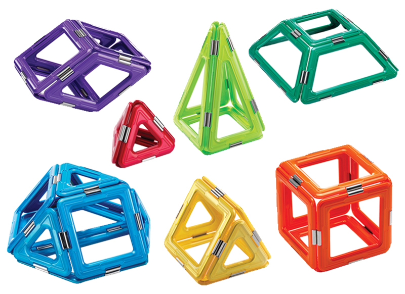 Bouwset - Geosmart Geoshapes Educational - voordeelpakket - magnetisch - set van 100