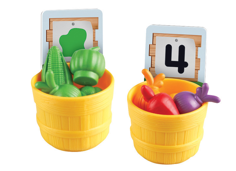 Spel - sorteerspel - telspel - Learning Resources Veggie Farm Sorting Set - boerderij - per spel