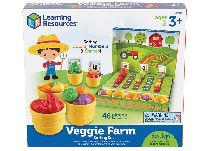 Spel - sorteerspel - telspel - Learning Resources Veggie Farm Sorting Set - boerderij - per spel