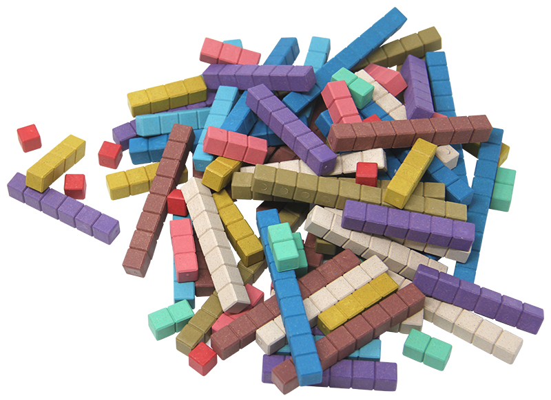 Rekenblokken - Montessori - 10 kleuren - rekenen - per set