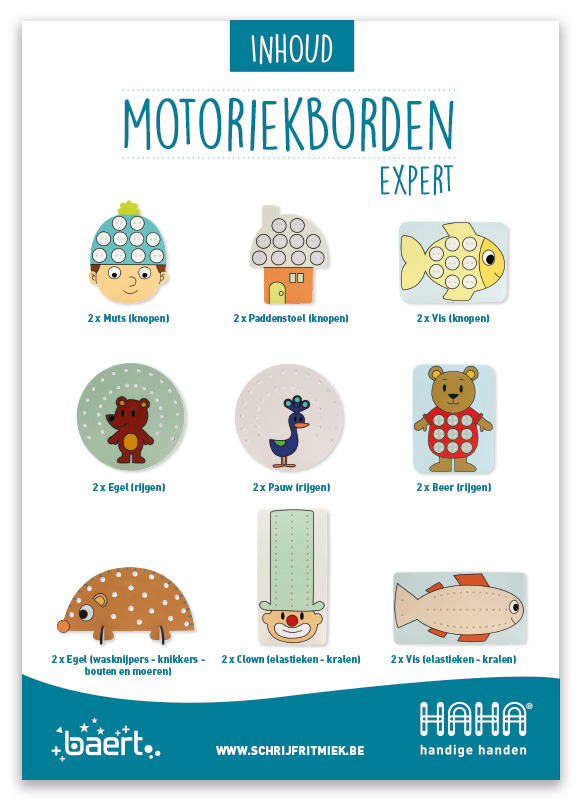 Motoriekborden - Handige Handen - expert - per set