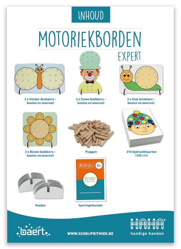 Motoriekborden - Handige Handen - expert - per set