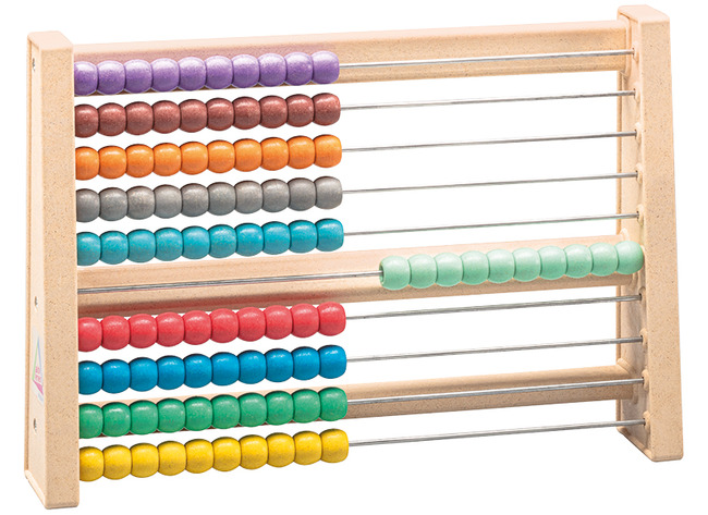 Telraam - rekenrek - Abacus - tot 100 - 10 kleuren - rekenen - per stuk