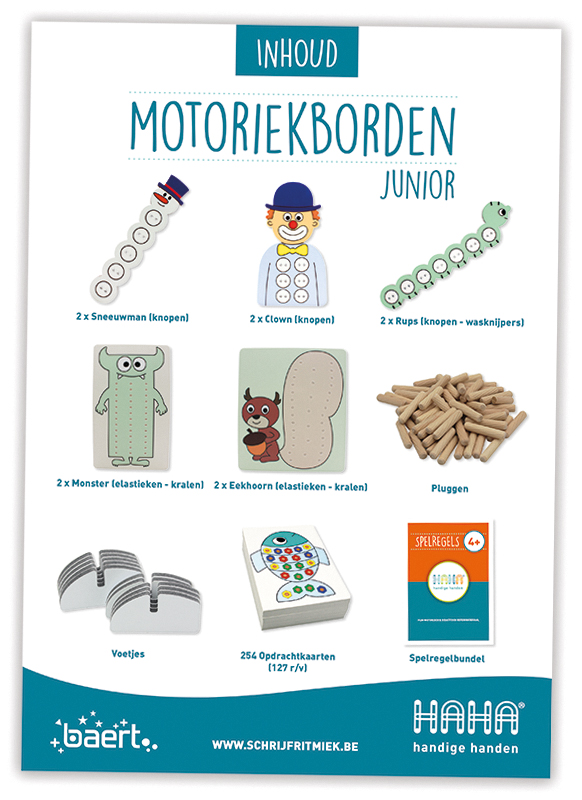 Motoriekborden - Handige Handen - junior - per set