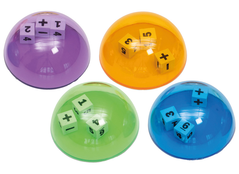 Spel - rekenspel - bewerkingen - kokers - set van 4 assorti