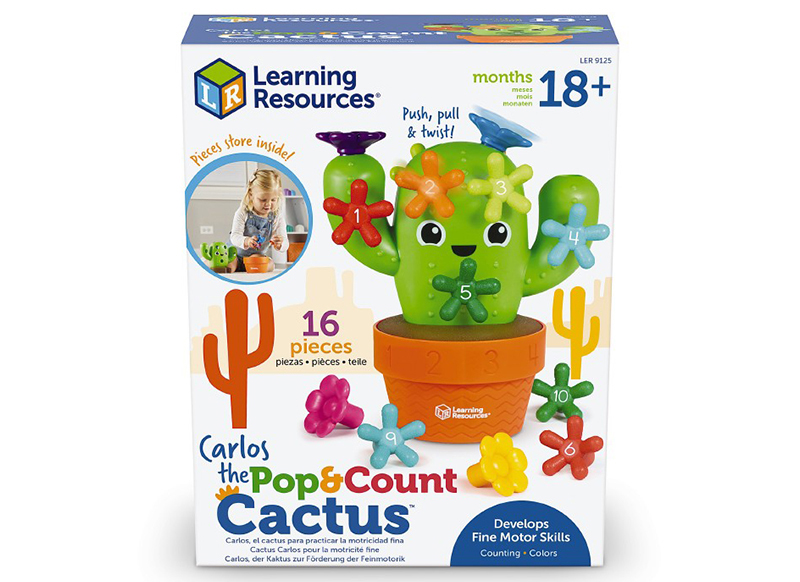 Eerste speelgoed - Learning Resources  - pop n count carlos de cactus - set van 16