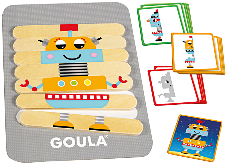Kleur en vorm - Goula - Robot Mix - inzicht - per spel