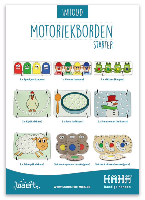 Motoriekborden - Handige Handen - starter - per set