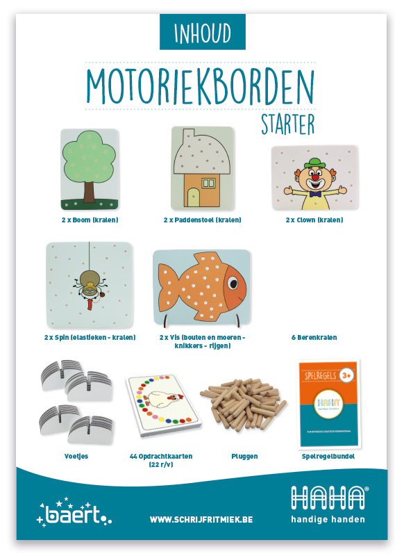 Motoriekborden - Handige Handen - starter - per set