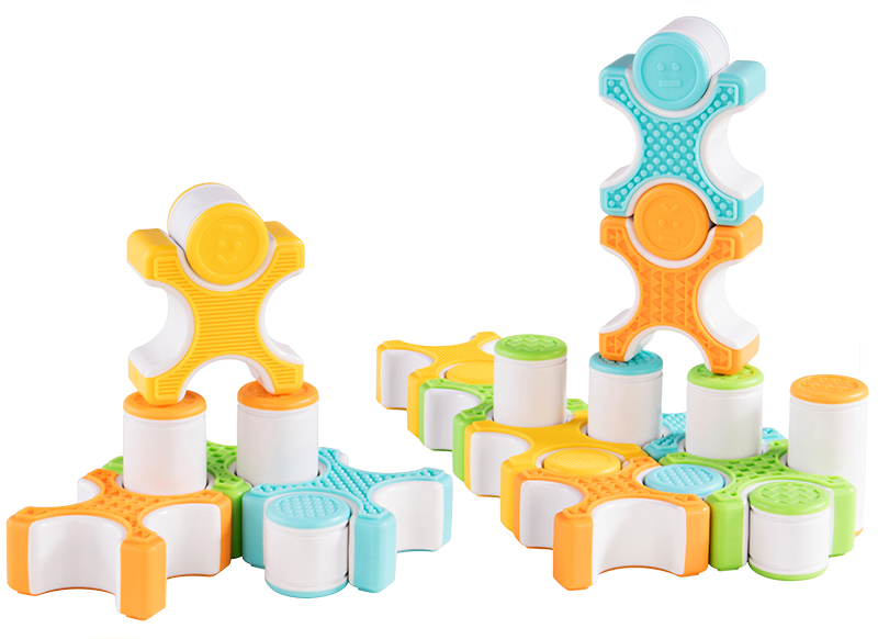 Eerste speelgoed - magnetisch - Guide craft - grippies - stackers - 24 stuks