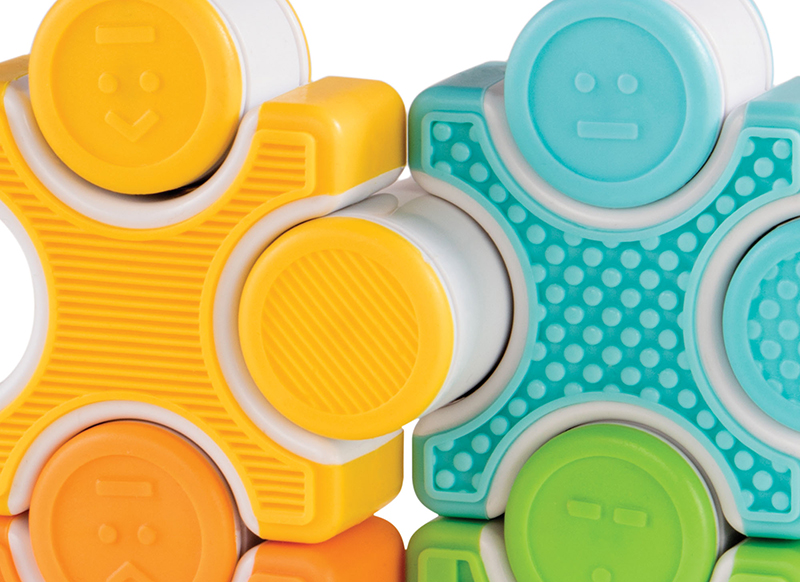 Eerste speelgoed - magnetisch - Guide craft - grippies - stackers - 24 stuks