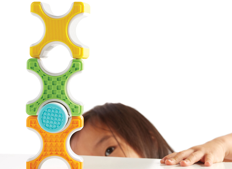 Eerste speelgoed - magnetisch - Guide craft - grippies - stackers - 24 stuks