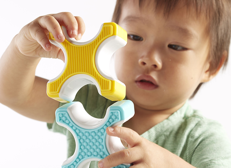Eerste speelgoed - magnetisch - Guide craft - grippies - stackers - 24 stuks