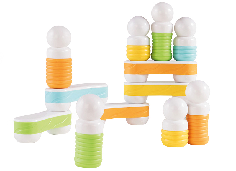 Eerste speelgoed - magnetisch - Guide craft - grippies - links - 24 stuks