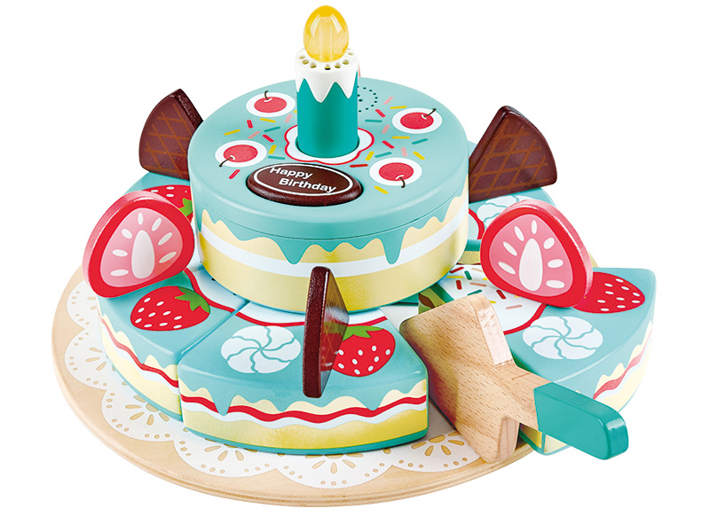Imitatievoeding - Hape Interactive Happy Birthday Cake - verjaardagstaart - per stuk