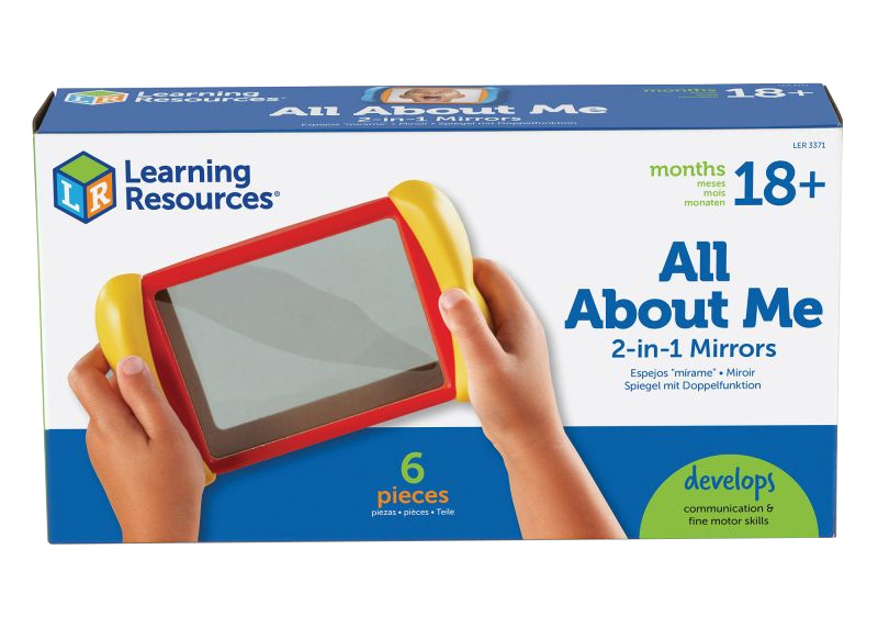 Spiegel - Learning Resources All About Me 2in1 Mirrors - dubbelzijdig - set van 6 assorti