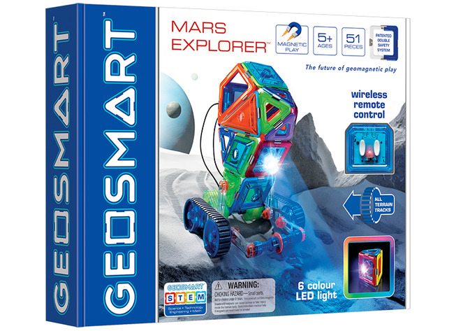 Bouwset - voertuigen - Geosmart - Mars Explorer - magnetisch - per set