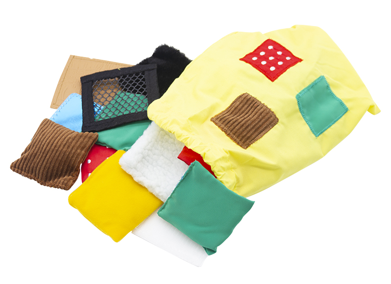 Voelstenen - Educational Insights Sensory Squares - textiel - sensorisch - voelzakje - per set