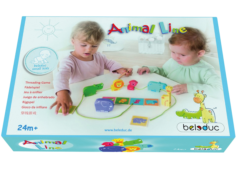 Rijgspel - Beleduc - Safari - Animal Line - rijgen - per spel