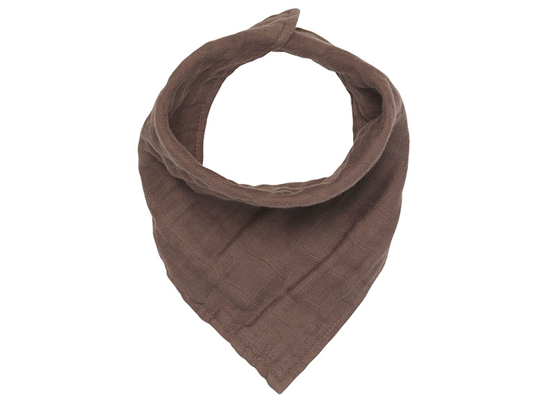 Slab - Jollein - bandana wrinkled cotton - chestnut - per 2 stuks