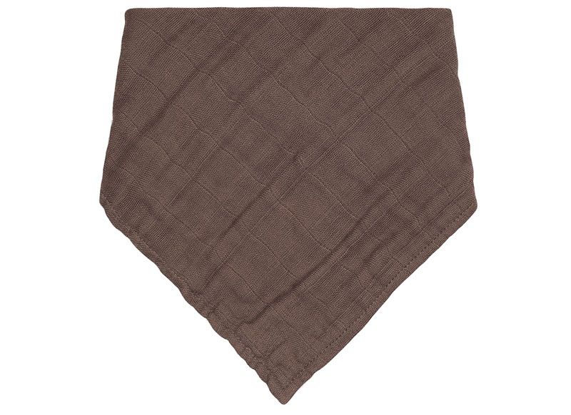 Slab - Jollein - bandana wrinkled cotton - chestnut - per 2 stuks